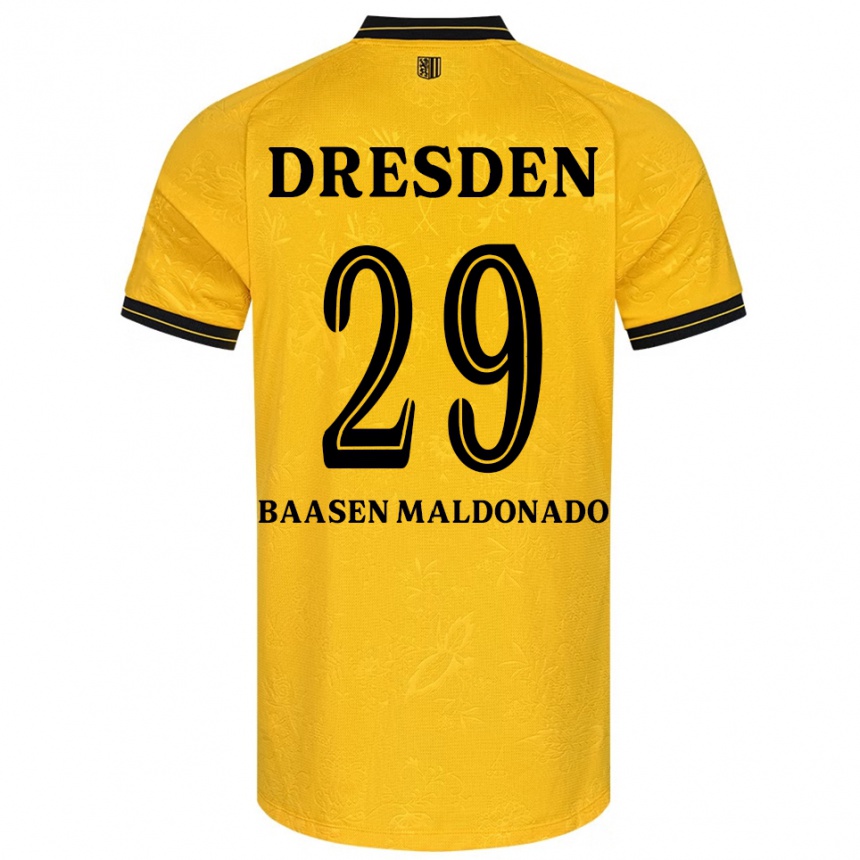 ילדים כדורגל לואיס-אלכסנדר באזן מלדונאדו #29 צהוב שחור ג'רזי ביתית 2025/26