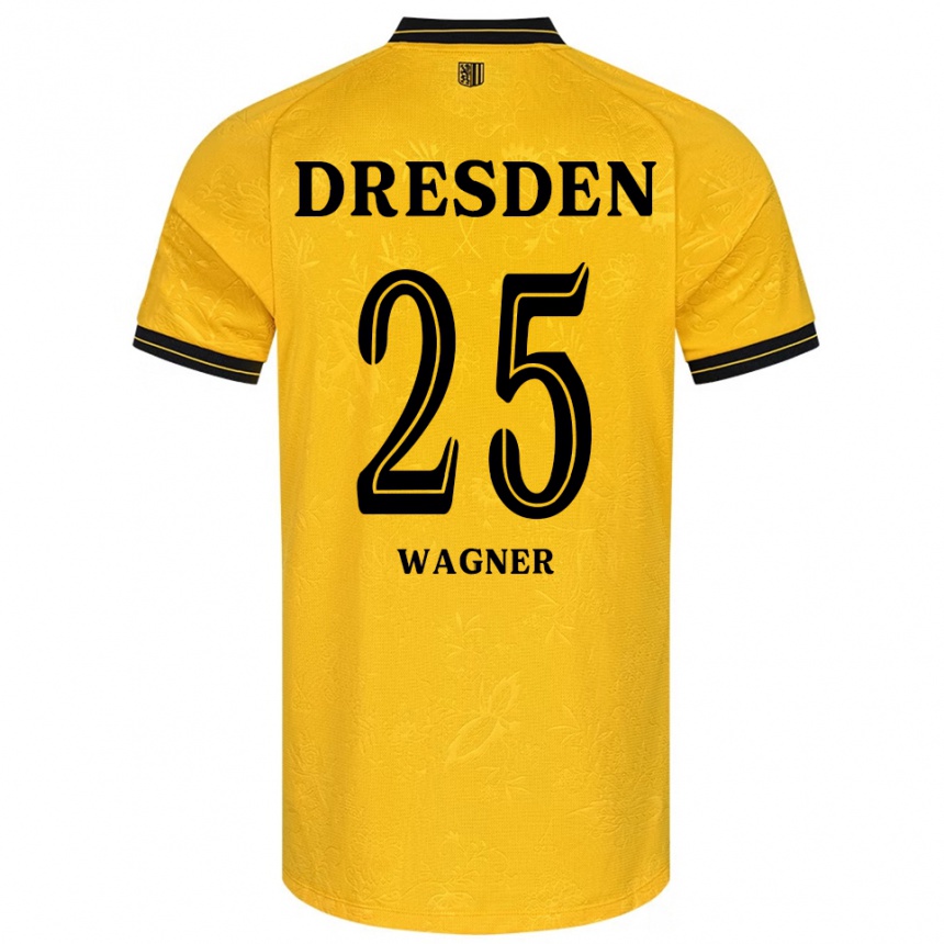 ילדים כדורגל Noah Wagner #25 צהוב שחור ג'רזי ביתית 2025/26