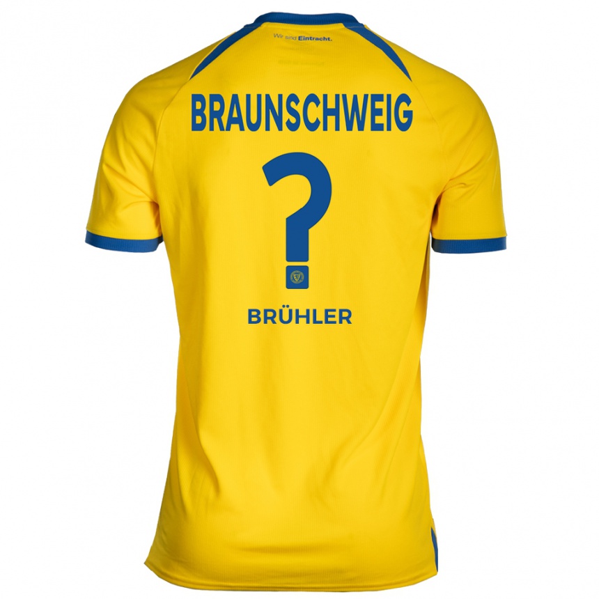 ילדים כדורגל Charlotte Brühler #0 צהוב כחול ג'רזי ביתית 2025/26