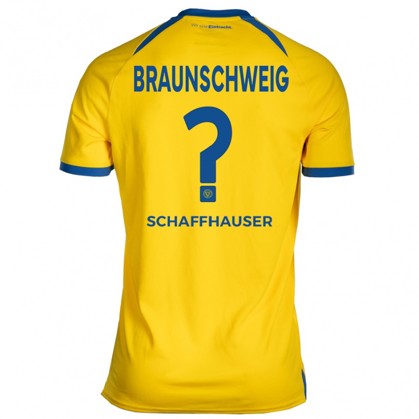 ילדים כדורגל Andreas Schaffhauser #0 צהוב כחול ג'רזי ביתית 2025/26