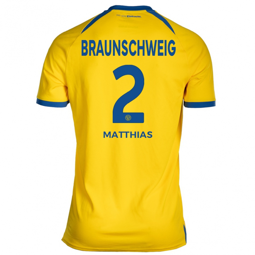 ילדים כדורגל Ole Matthias #2 צהוב כחול ג'רזי ביתית 2025/26