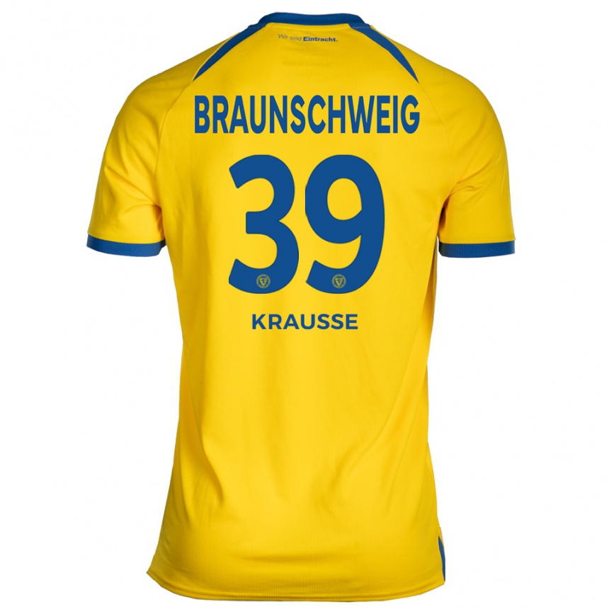 ילדים כדורגל רובין קראוסה #39 צהוב כחול ג'רזי ביתית 2025/26