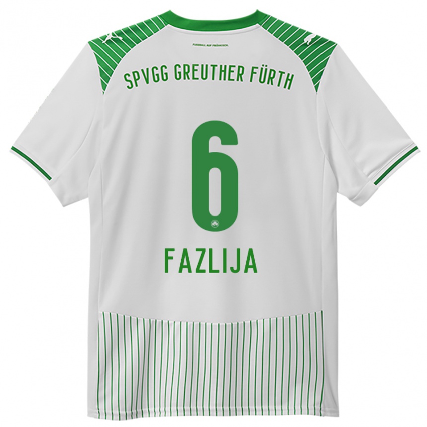 ילדים כדורגל ארג׳נית פאזליה #6 לבן ירוק ג'רזי ביתית 2025/26