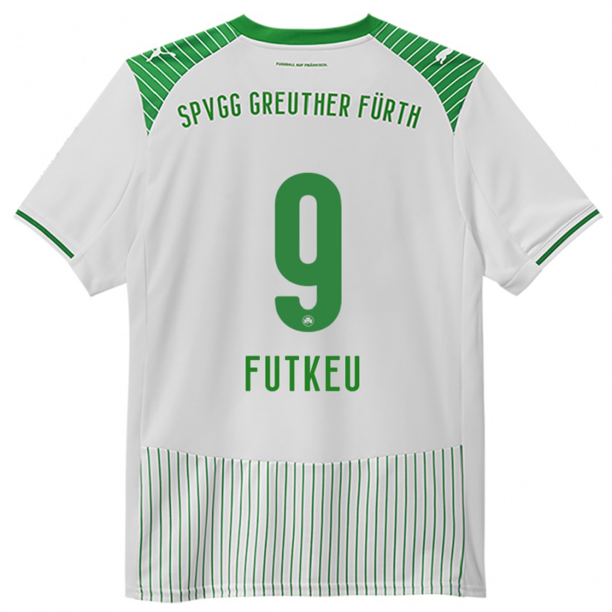 ילדים כדורגל נואל פוטקו #9 לבן ירוק ג'רזי ביתית 2025/26