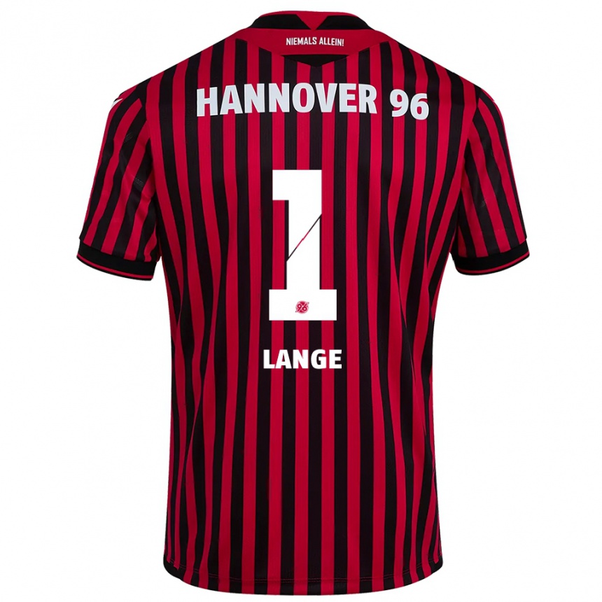 ילדים כדורגל Tom Lange #1 אדום שחור ג'רזי ביתית 2025/26