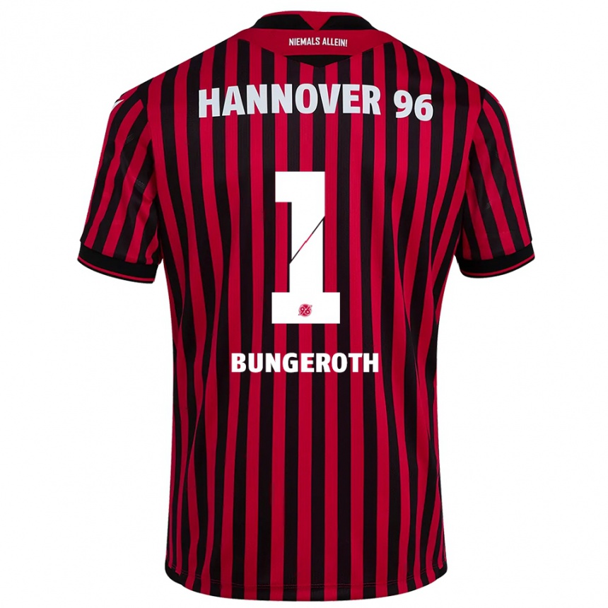 ילדים כדורגל לאה בונגרות #1 אדום שחור ג'רזי ביתית 2025/26