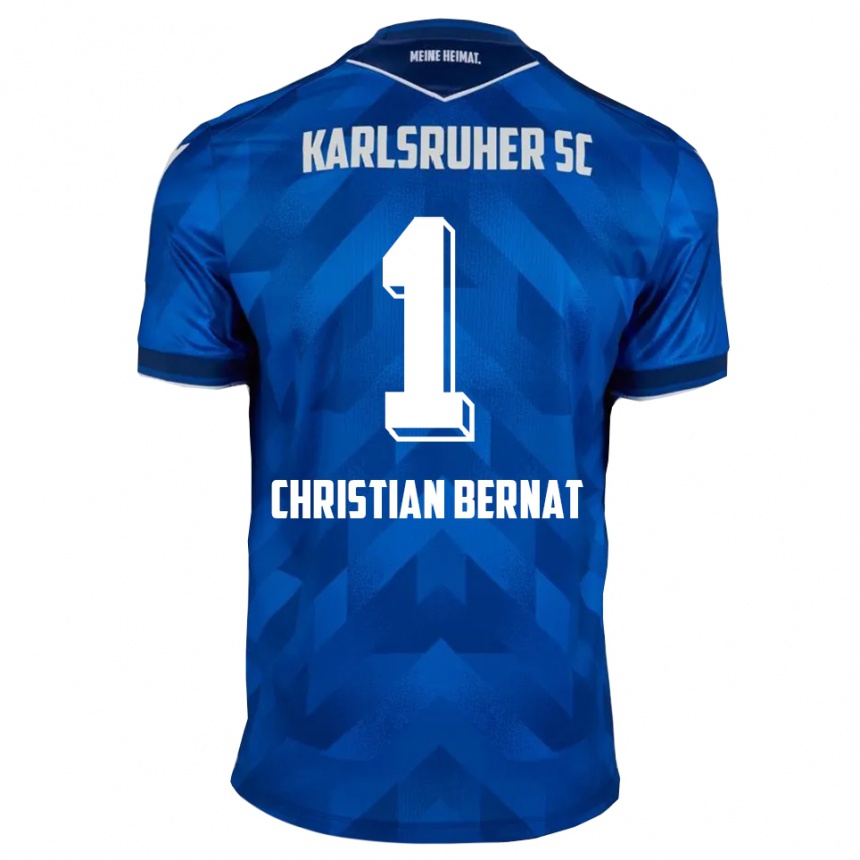 ילדים כדורגל האנס כריסטיאן ברנאט #1 כחול לבן ג'רזי ביתית 2025/26