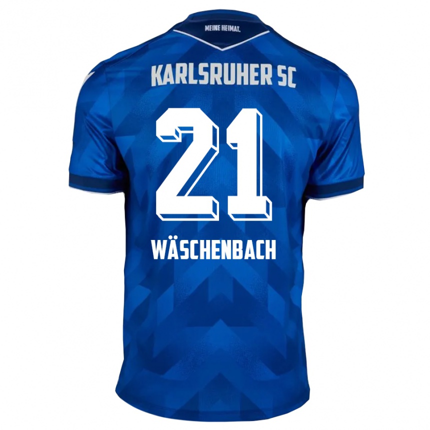 ילדים כדורגל מייקו וואשנבך #21 כחול לבן ג'רזי ביתית 2025/26