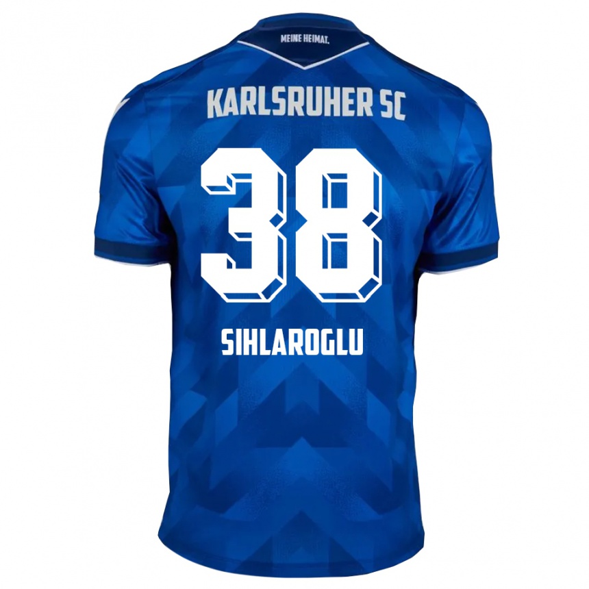 ילדים כדורגל Efe-Kaan Sihlaroglu #38 כחול לבן ג'רזי ביתית 2025/26