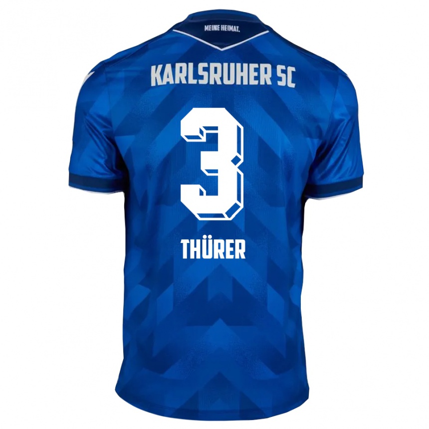 ילדים כדורגל מרלו טורר #3 כחול לבן ג'רזי ביתית 2025/26