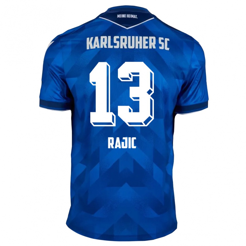 ילדים כדורגל דימיטרייה ראג׳יץ׳ #13 כחול לבן ג'רזי ביתית 2025/26