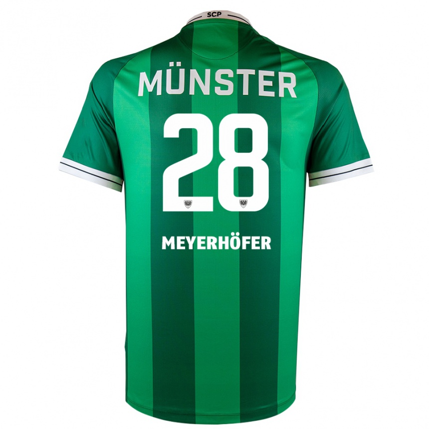 ילדים כדורגל מרקו מאיירהופר #28 ירוק לבן ג'רזי ביתית 2025/26