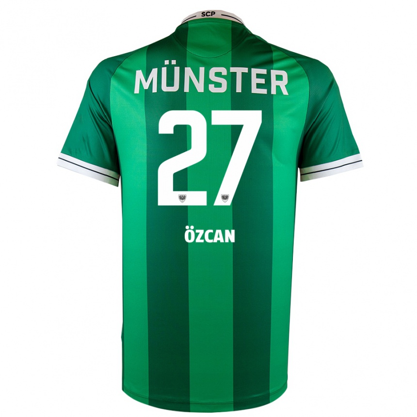 ילדים כדורגל Kenan Özcan #27 ירוק לבן ג'רזי ביתית 2025/26