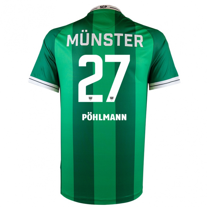 ילדים כדורגל Phil Pöhlmann #27 ירוק לבן ג'רזי ביתית 2025/26