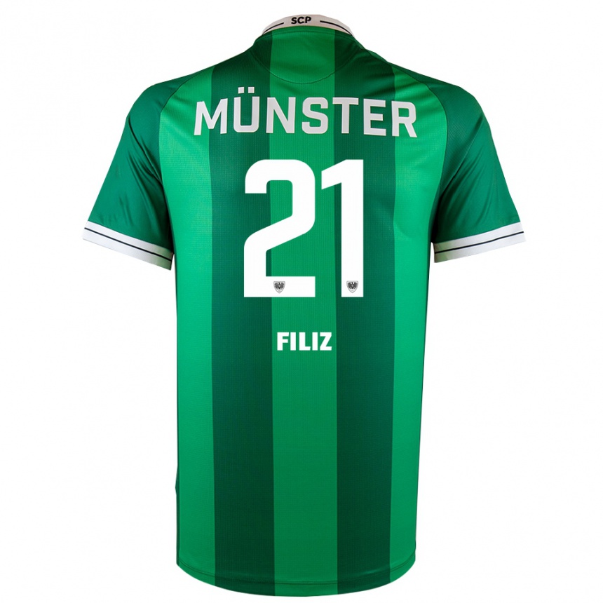 ילדים כדורגל מטה פיליז #21 ירוק לבן ג'רזי ביתית 2025/26