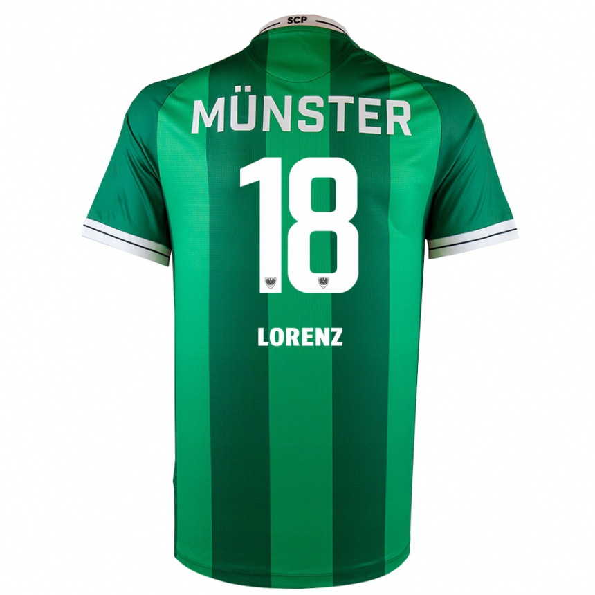 ילדים כדורגל מארק לורנץ #18 ירוק לבן ג'רזי ביתית 2025/26