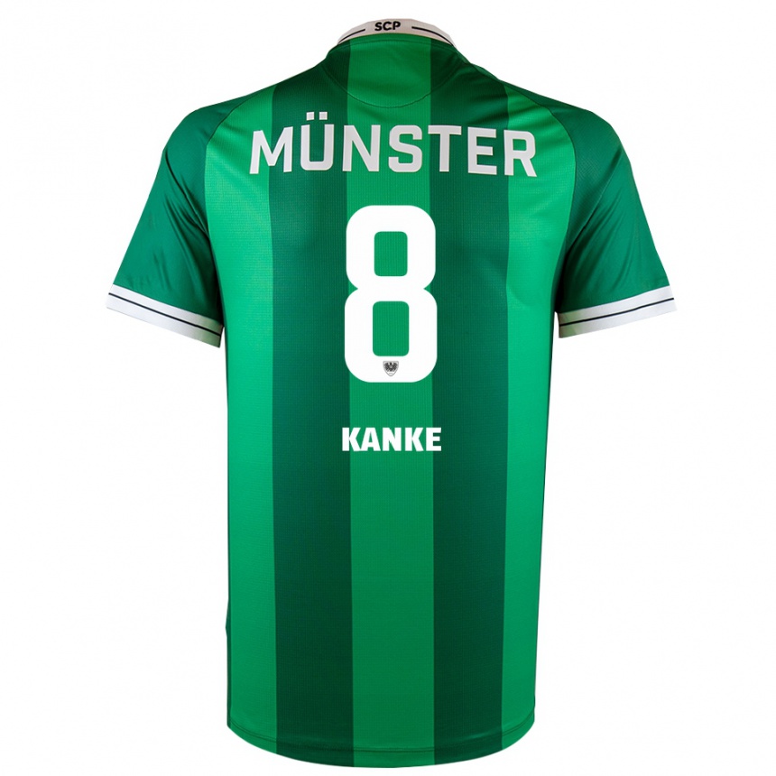 ילדים כדורגל Tim Kanke #8 ירוק לבן ג'רזי ביתית 2025/26
