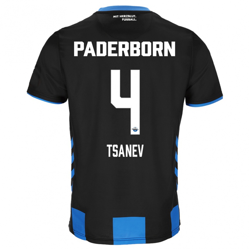 ילדים כדורגל סימאון טסנב #4 שחור כחול ג'רזי ביתית 2025/26