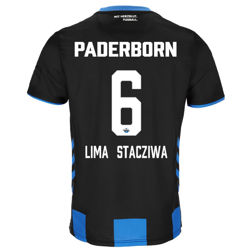 ילדים כדורגל Neo Lima Stacziwa #6 שחור כחול ג'רזי ביתית 2025/26