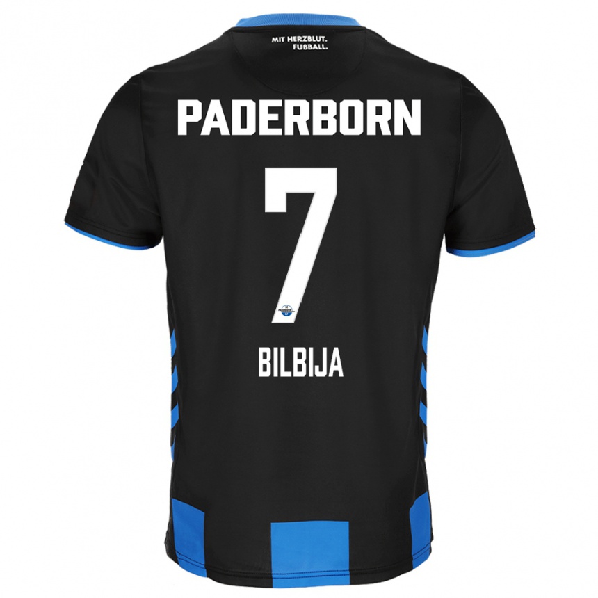 ילדים כדורגל פיליפ בילביה #7 שחור כחול ג'רזי ביתית 2025/26
