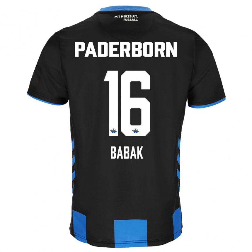 ילדים כדורגל Fedir Babak #16 שחור כחול ג'רזי ביתית 2025/26