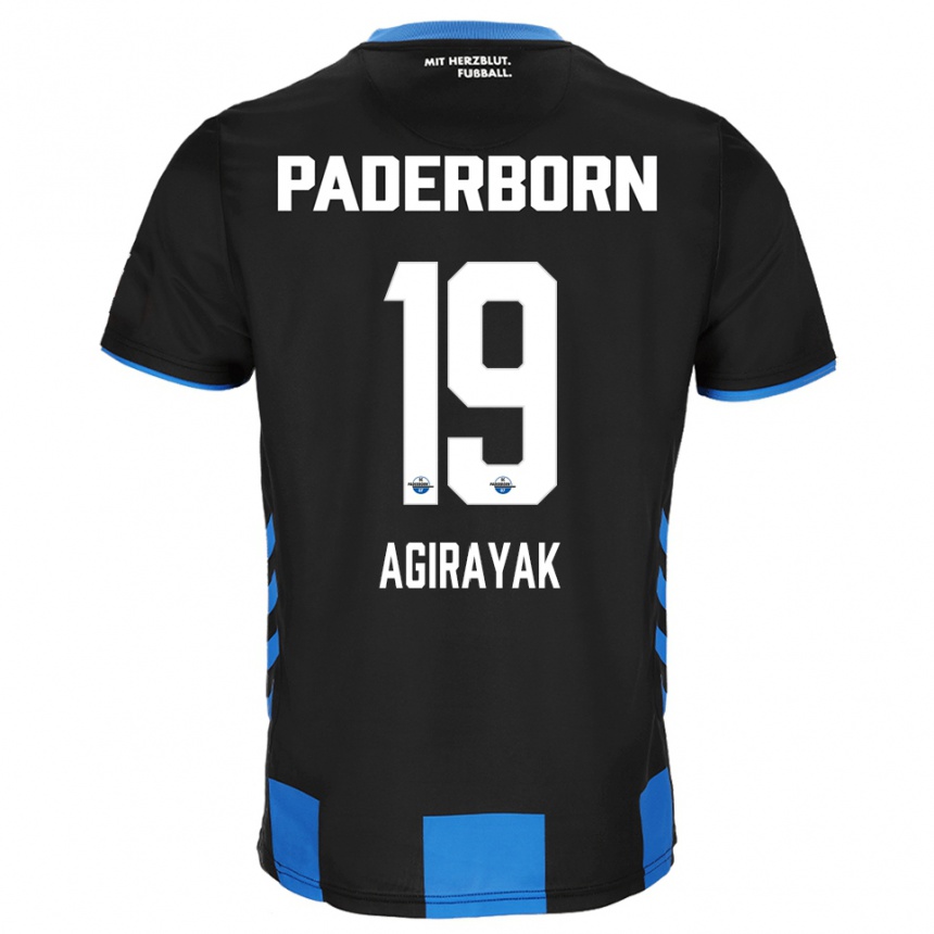 ילדים כדורגל Cihan Agirayak #19 שחור כחול ג'רזי ביתית 2025/26