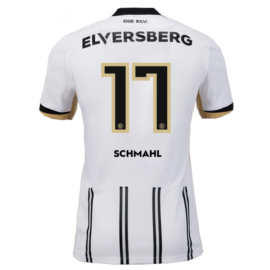 ילדים כדורגל יוליוס פרדריק שמאל #17 לבן שחור ג'רזי ביתית 2025/26