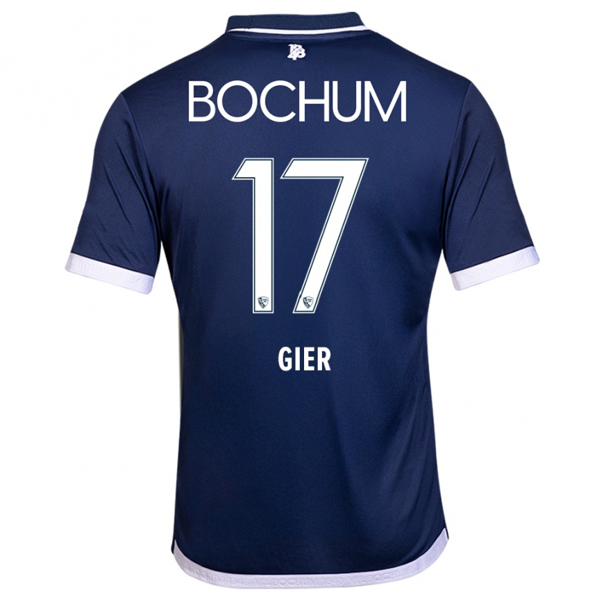 ילדים כדורגל מדלן גייר #17 כחול נייבי לבן ג'רזי ביתית 2025/26