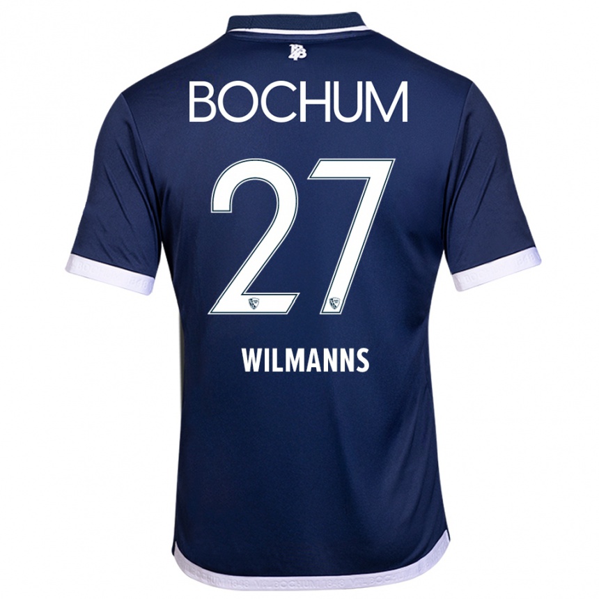 ילדים כדורגל Anjo Wilmanns #27 כחול נייבי לבן ג'רזי ביתית 2025/26