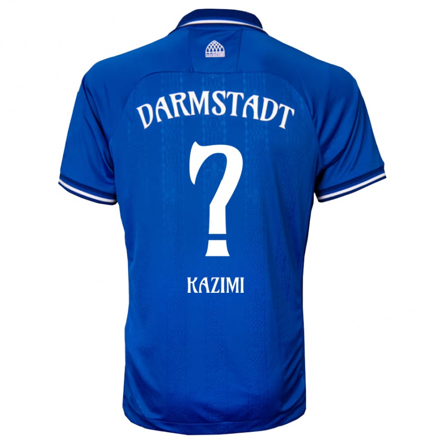 ילדים כדורגל Yasin Kazimi #0 כחול לבן ג'רזי ביתית 2025/26