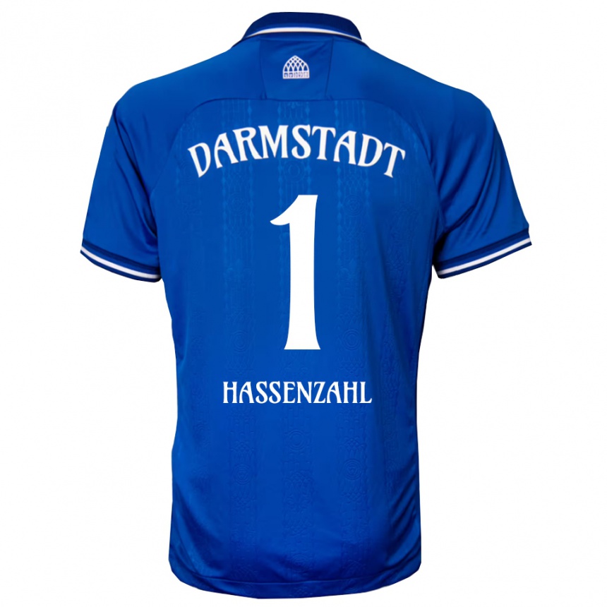 ילדים כדורגל Leon Hassenzahl #1 כחול לבן ג'רזי ביתית 2025/26