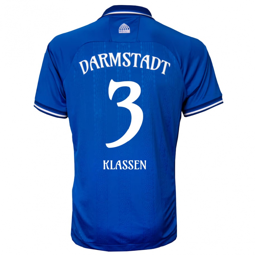 ילדים כדורגל לאון קלסן #3 כחול לבן ג'רזי ביתית 2025/26