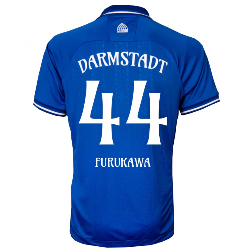 ילדים כדורגל יוסוקה פורוקאווה #44 כחול לבן ג'רזי ביתית 2025/26