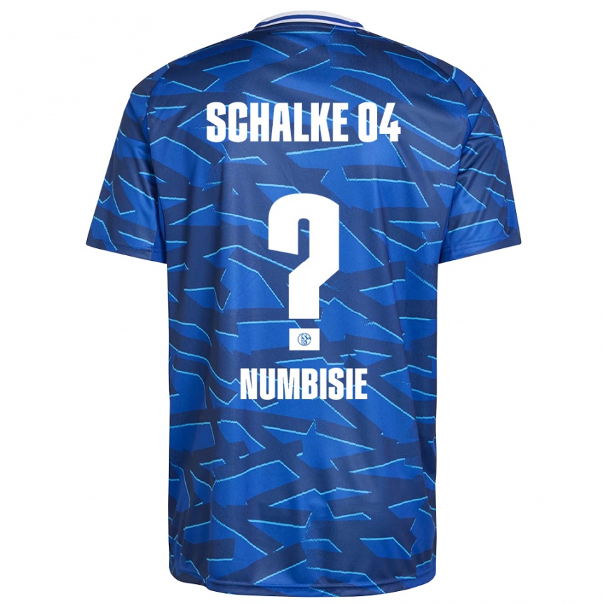 ילדים כדורגל Bruno Numbisie #0 כחול רויאל לבן ג'רזי ביתית 2025/26