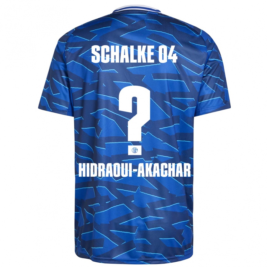 ילדים כדורגל Yassin Hidraoui-Akachar #0 כחול רויאל לבן ג'רזי ביתית 2025/26