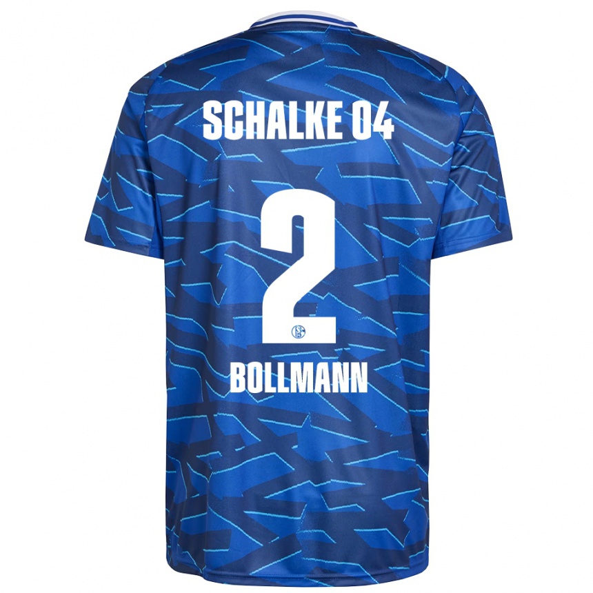 ילדים כדורגל Nathalie Bollmann #2 כחול רויאל לבן ג'רזי ביתית 2025/26