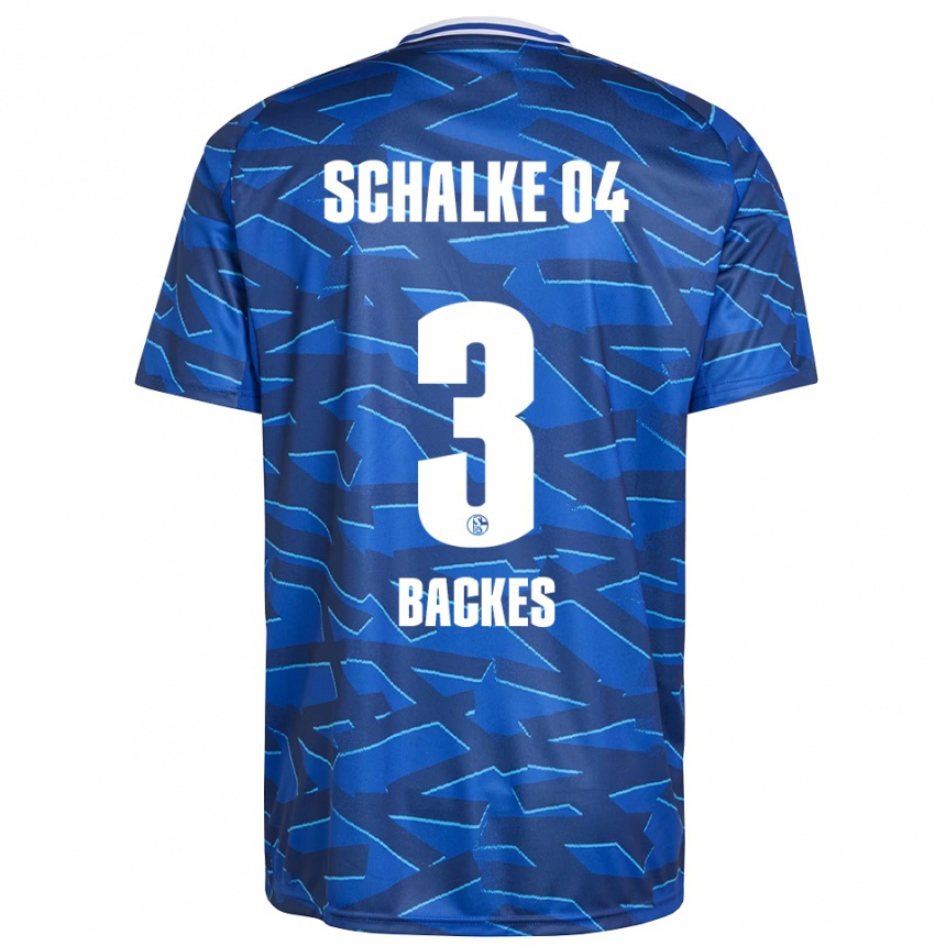 ילדים כדורגל Diego Backes #3 כחול רויאל לבן ג'רזי ביתית 2025/26