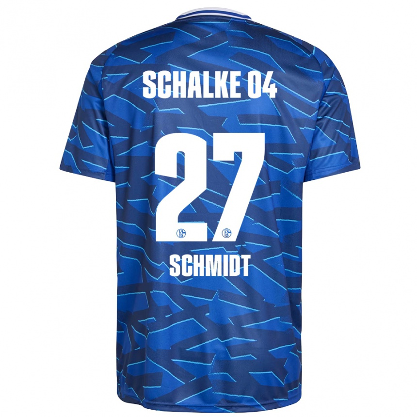 ילדים כדורגל Tim Schmidt #27 כחול רויאל לבן ג'רזי ביתית 2025/26