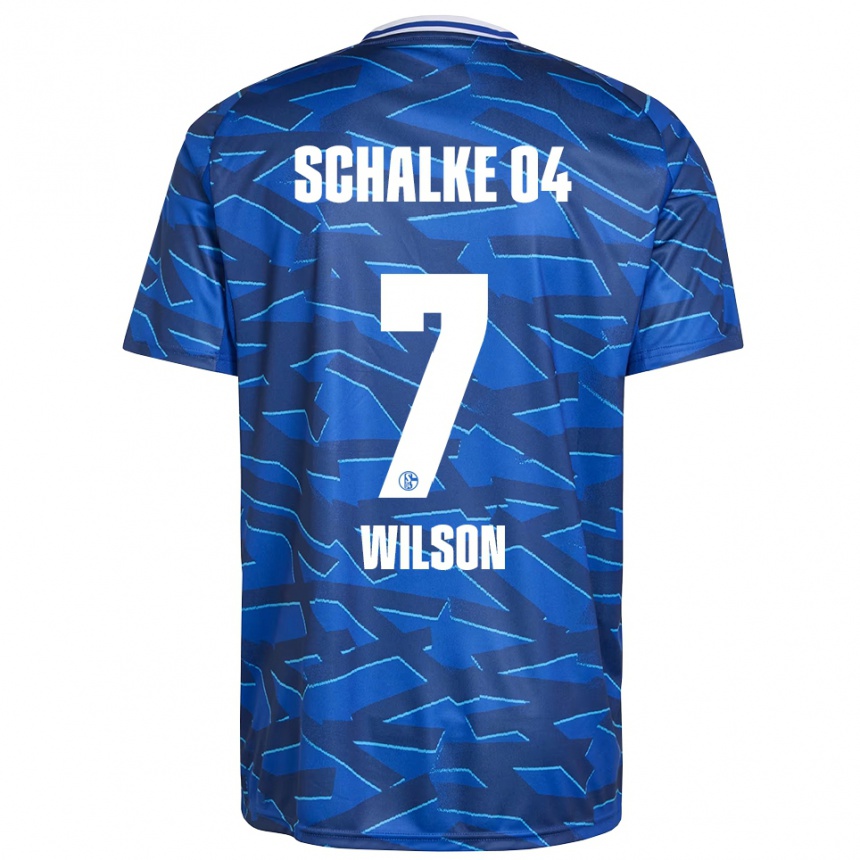 ילדים כדורגל Clinton Wilson #7 כחול רויאל לבן ג'רזי ביתית 2025/26