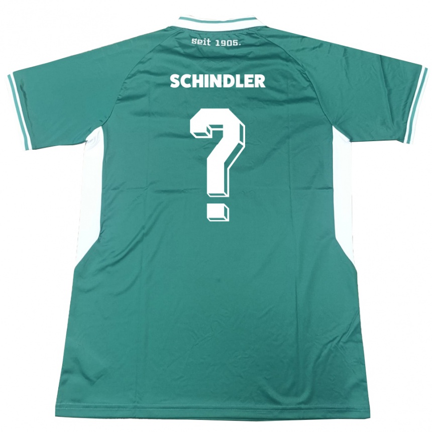 ילדים כדורגל Vanessa Schindler #0 ירוק לבן ג'רזי ביתית 2025/26