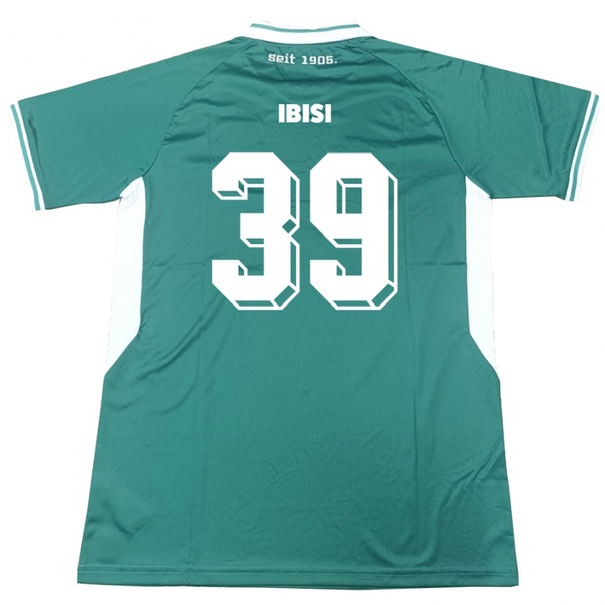 ילדים כדורגל Altin Ibisi #39 ירוק לבן ג'רזי ביתית 2025/26
