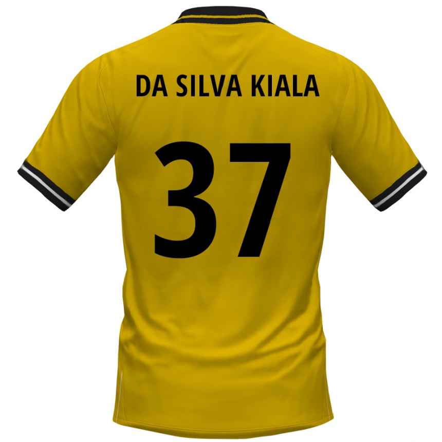 ילדים כדורגל ג׳ואל דה סילבה קיאלה #37 צהוב שחור ג'רזי ביתית 2025/26
