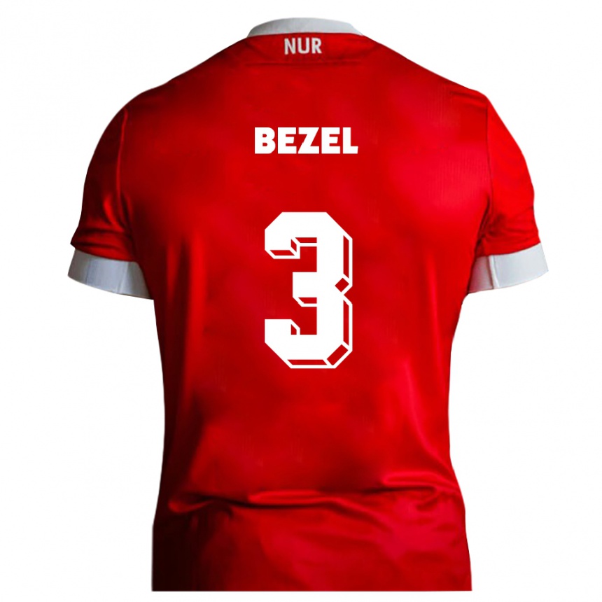 ילדים כדורגל Taykut Bezel #3 אדום לבן ג'רזי ביתית 2025/26