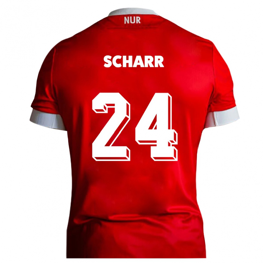 ילדים כדורגל יאנה מרטן שאר #24 אדום לבן ג'רזי ביתית 2025/26