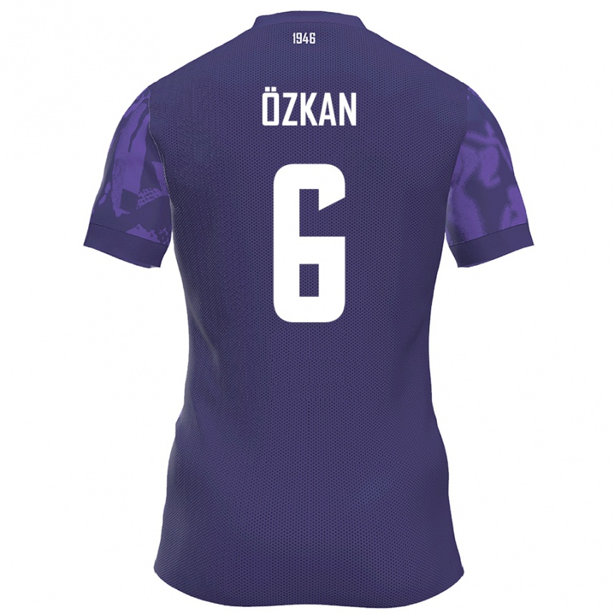 ילדים כדורגל קן אוזקאן #6 סגול לבן ג'רזי ביתית 2025/26