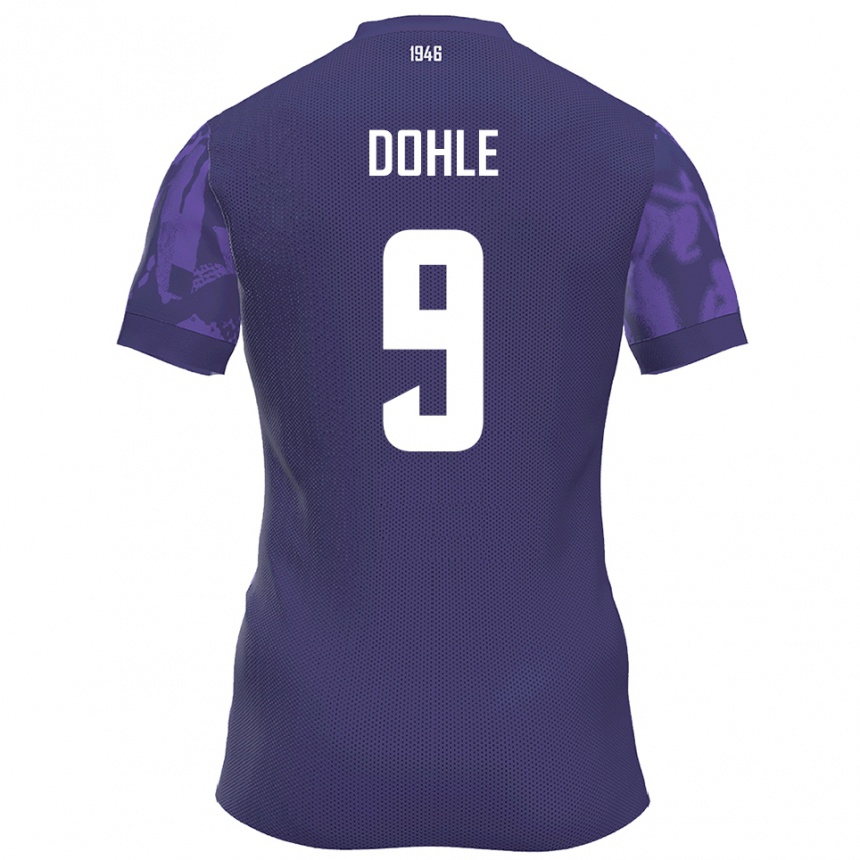 ילדים כדורגל ליאו דולה #9 סגול לבן ג'רזי ביתית 2025/26