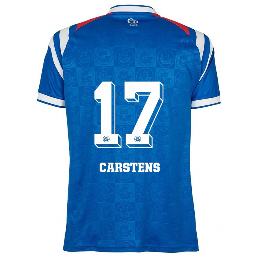 ילדים כדורגל פלוריאן קרסטנס #17 כחול לבן אדום ג'רזי ביתית 2025/26