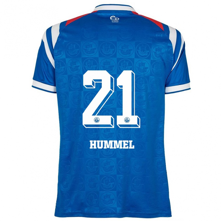 ילדים כדורגל David Hummel #21 כחול לבן אדום ג'רזי ביתית 2025/26