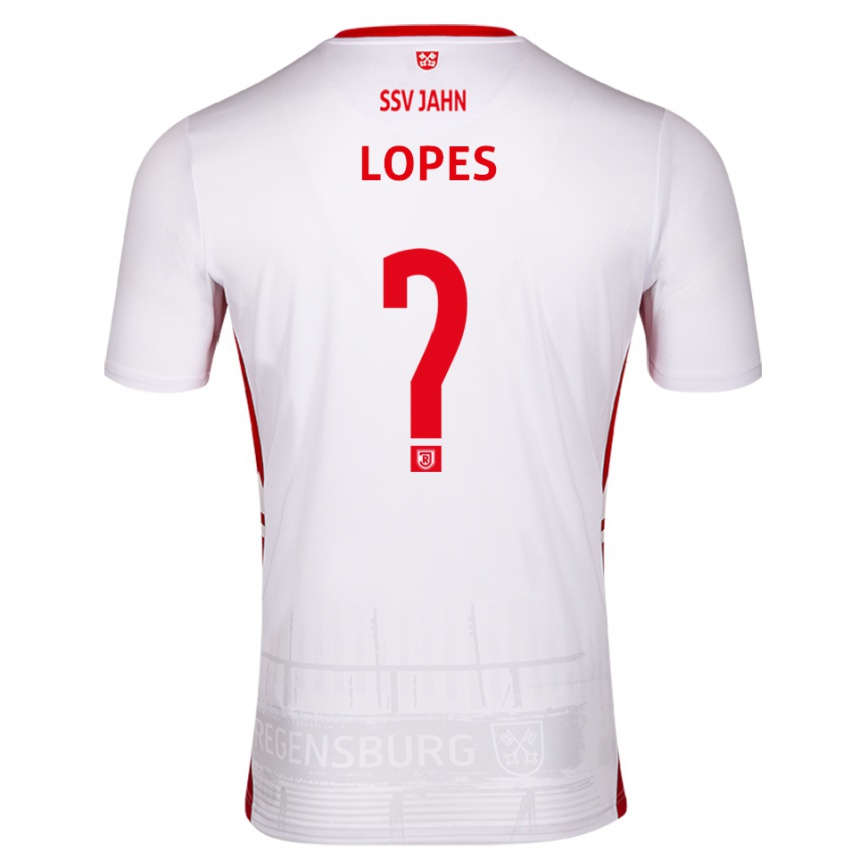 ילדים כדורגל Sidney Lopes #0 לבן אדום ג'רזי ביתית 2025/26