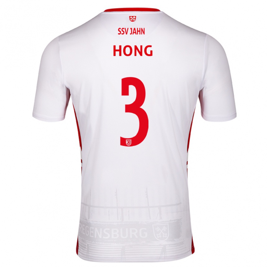 ילדים כדורגל Hong Lac Luong Thanh #3 לבן אדום ג'רזי ביתית 2025/26